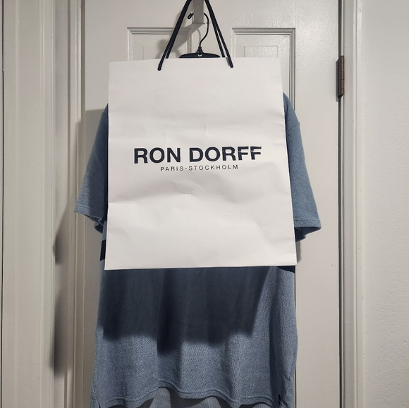 Ron Dorff Blue Terry Polo Shirt XXL - Picture 7 of 8